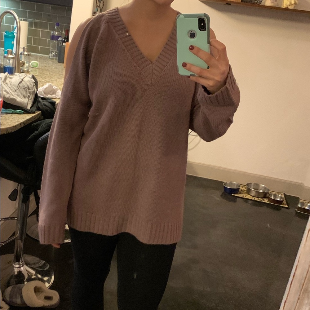 Cold shoulder sweater size L
